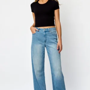 WallFlower Insta-Vintage Arabella Wash High-Rise Wide-Leg Jean