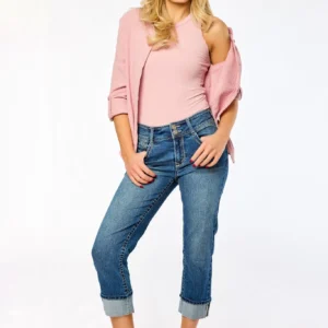 Wallflower Annabelle Wash Insta-Stretch Flirty Curvy High-Rise Crop Jeans