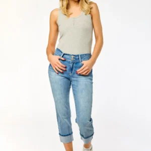 Wallflower Audrey Wash Insta-Stretch Luscious Curvy Mid-Rise Skinny Crop Jeans