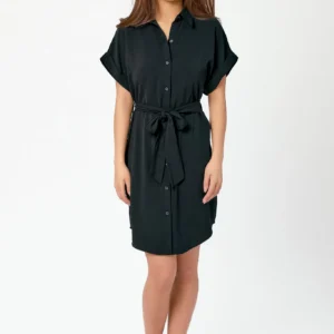 Airflow Shirtdress with Tie-Belt